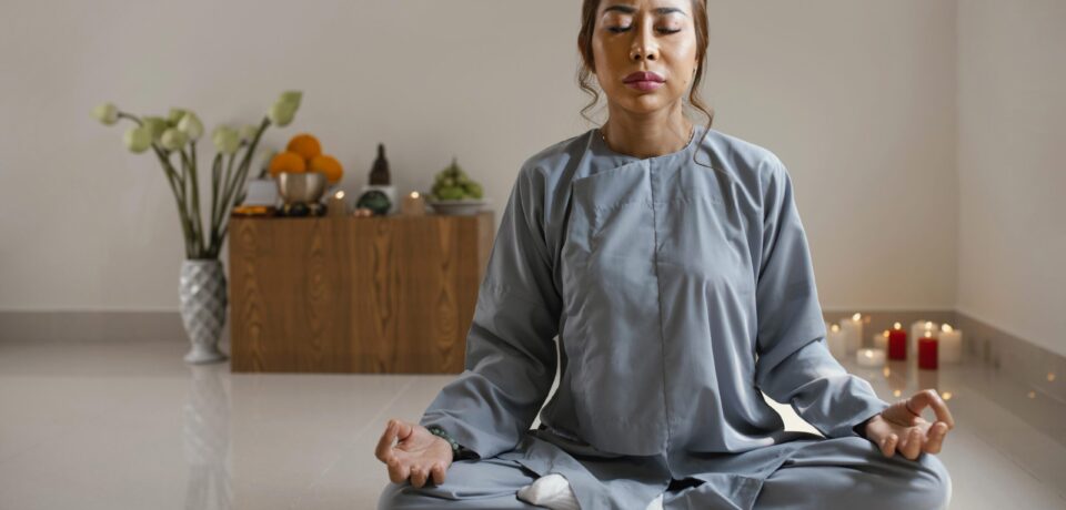 front-view-woman-meditating-room-with-copy-space