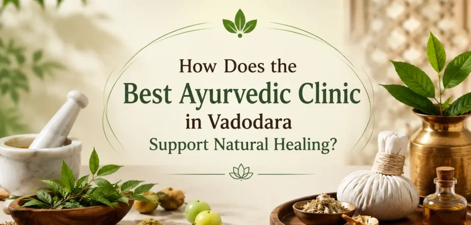 Best Ayurvedic Clinic in Vadodara offering natural healing, Panchakarma therapies, personalized Ayurvedic treatment, and holistic wellness.