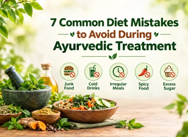ayurvedic-doctor 7 common diet mistakes to avoid during Ayurvedic treatment at Vedvakya Ayurvedic Hospital in Vadodara.