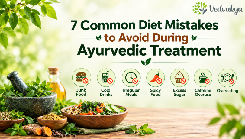 ayurvedic-treatment 7 common diet mistakes to avoid during Ayurvedic treatment at Vedvakya Ayurvedic Hospital in Vadodara.